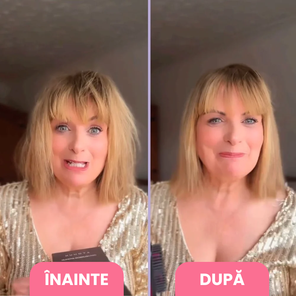 Perie portabilă pentru îndreptat părul - Nivara GlideBrush